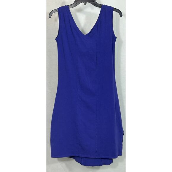 Maggie’s Organics Purple Sleeveless V-Neck Dress Size M Organic Cotton - Picture 1 of 3